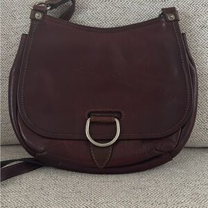 Frye Dark Brown Leather Shoulder Bag